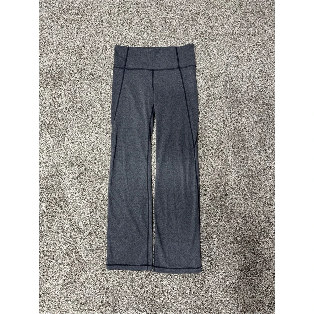 Athleta Leggings Size M Flare Yoga Pants High Rise Activewear Gray